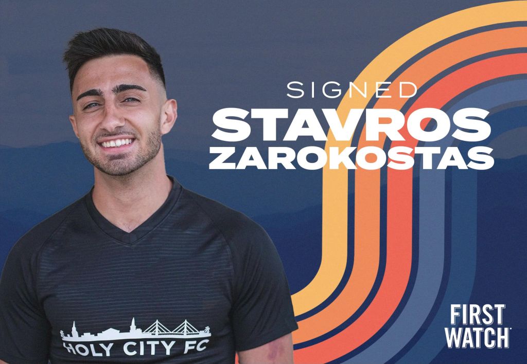 New One Knoxville forward Stavros Zarokostas