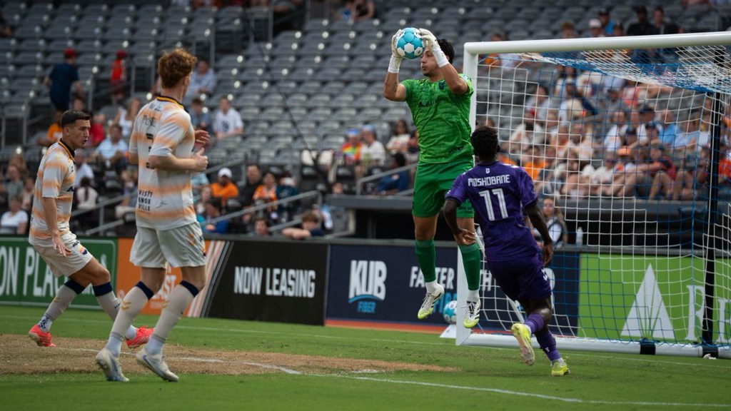 One Knoxville gives up a late goal to draw. 2-2, against AC Boise in a USL League One match at Covenant Health Park.
